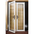 double casement style aluminum frame glass doors